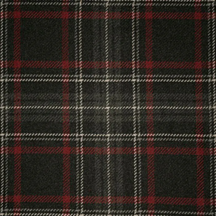Bracken Stewart Graphite Tartan Fabric