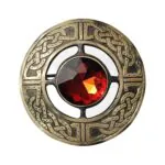 Scottish Antique Brown Brooch
