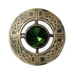 Scottish Antique Green Brooch