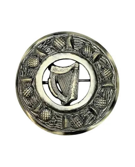 Scottish Antique Harp Brooch