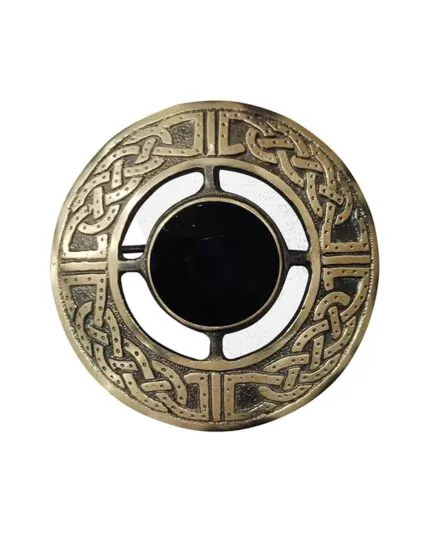 Scottish Antique Black Brooch