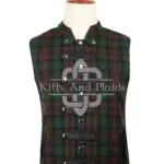 Brown Watch Tartan Punk Rock Waistcoat