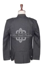 Gray Serge Wool Kenmore Doublet Jacket - Image 2