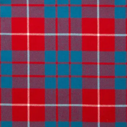 Hamilton Red Modern Tartan Fabric