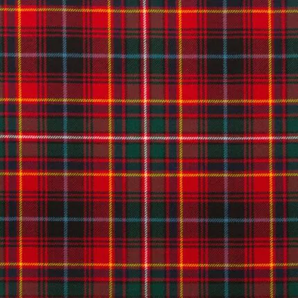 Innes Red Modern Tartan Fabric