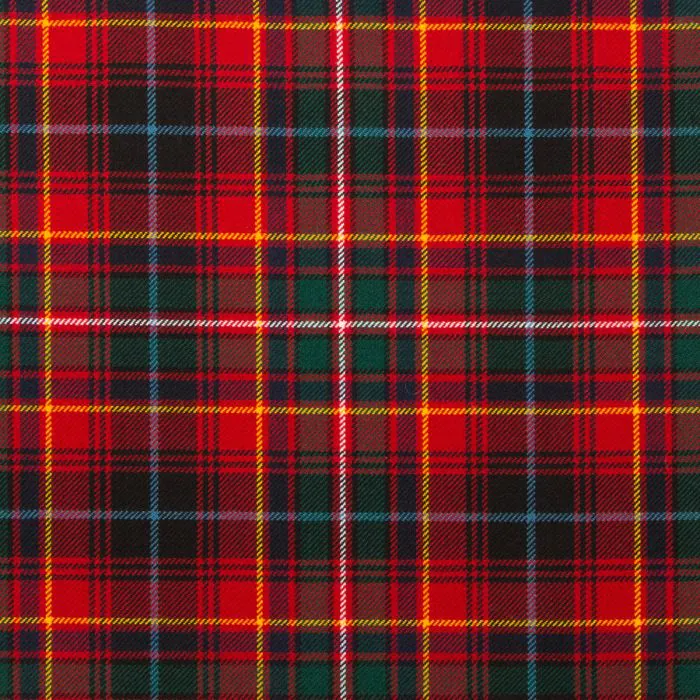 Innes Red Modern Tartan Fabric
