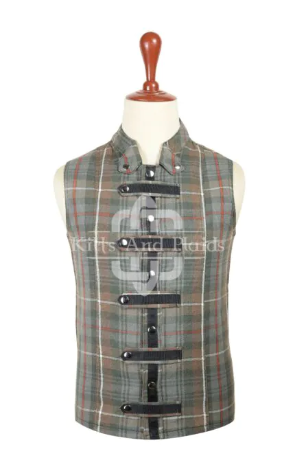 Mackenzie Weathered Tartan Punk Rock Vest