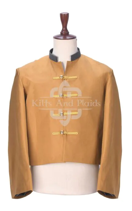 Qing Dynasty Tunic Mustard Yellow Jacket