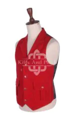 Red Velvet Waistcoat - Image 2