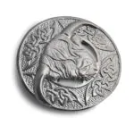 Scottish Highland Cow Kilt Silver Antique Brooch