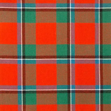 Sinclair Red Ancient Tartan Fabric