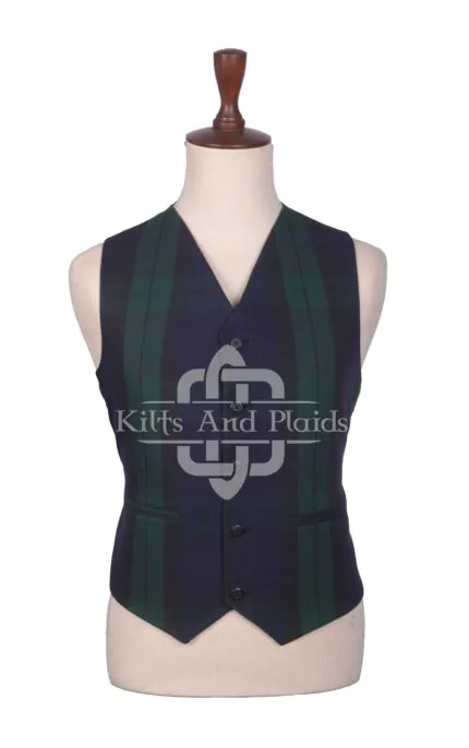 Black Watch Tartan Argyll Waistcoat
