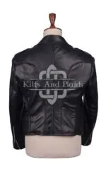 Black Leather Prince Charlie Jacket