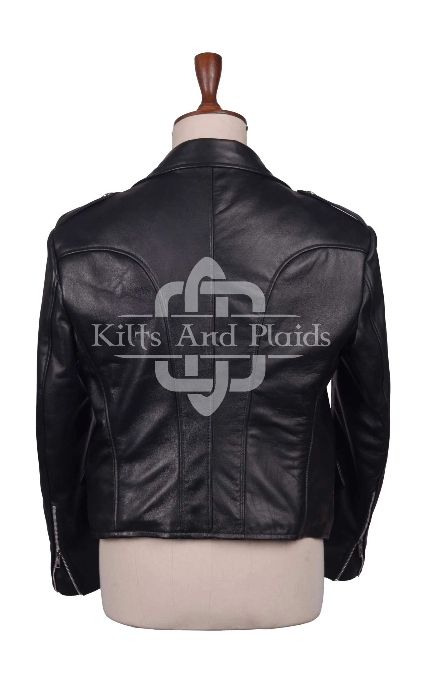 Black Leather Prince Charlie Jacket