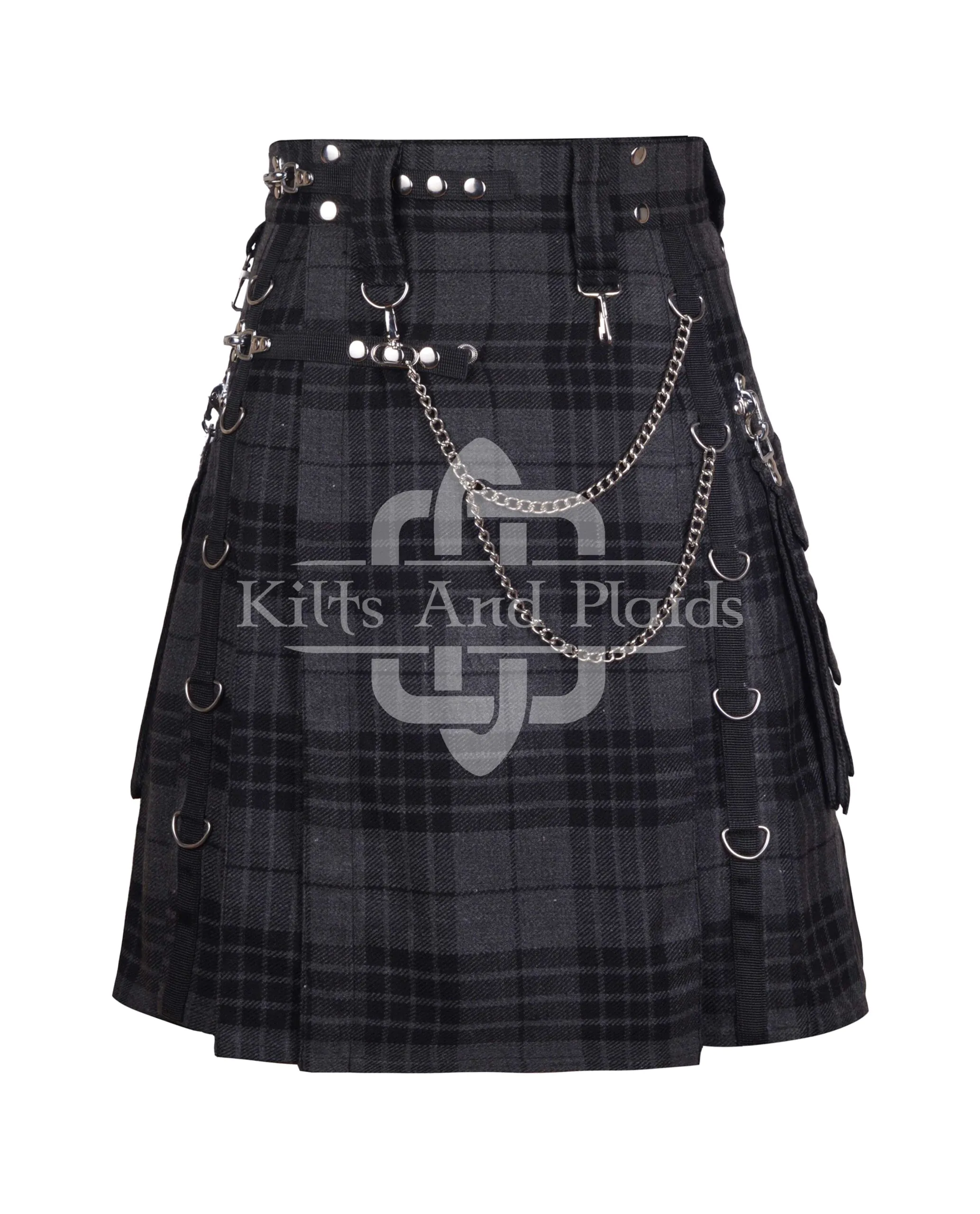 Gray Watch Gothic Kilt Chain Wali