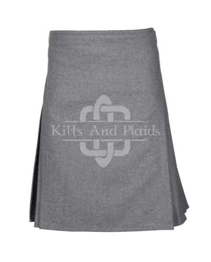 Grey Wool 8 Yard Kilt