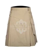 Khaki Utility Cotton Kilt