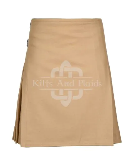 Khaki Wool 8 Yard Kilt