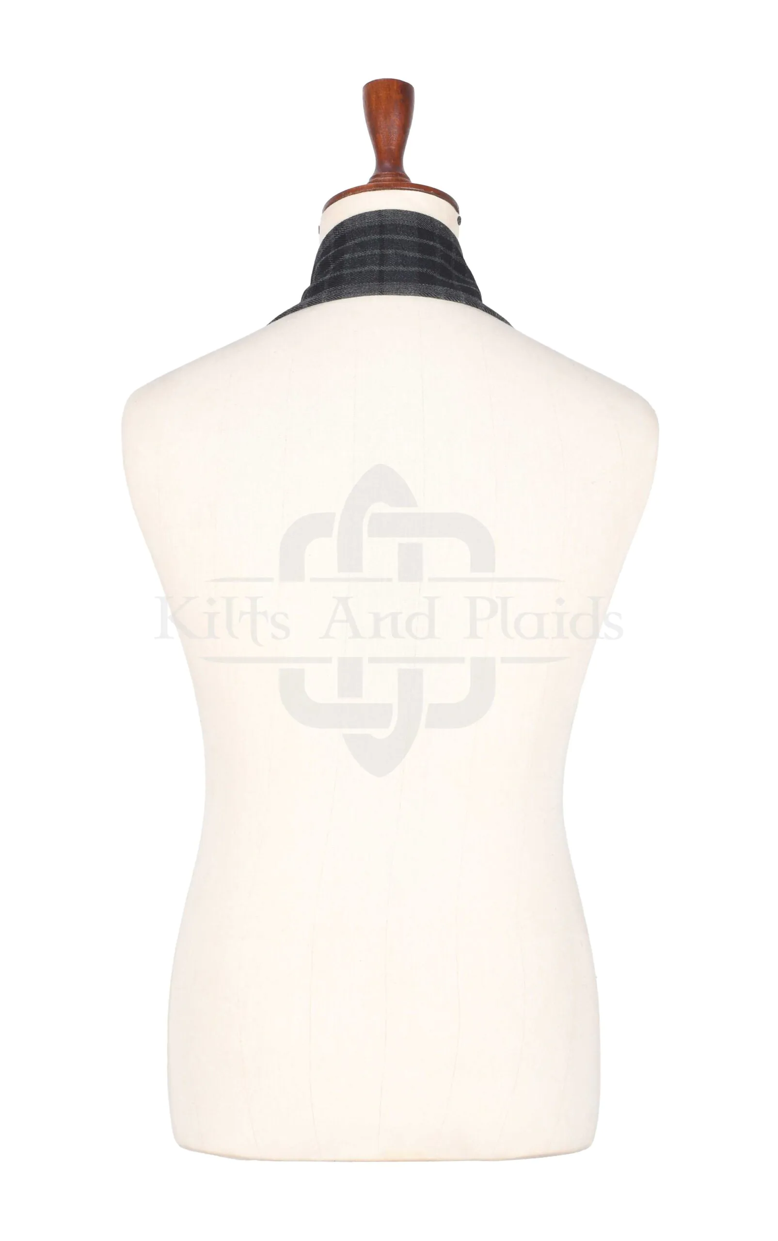 Men's Tartan Scarf Grey Watch - Image 2