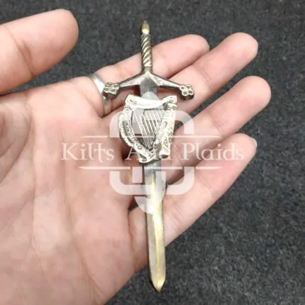 Irish Harp Scottish kilt pin