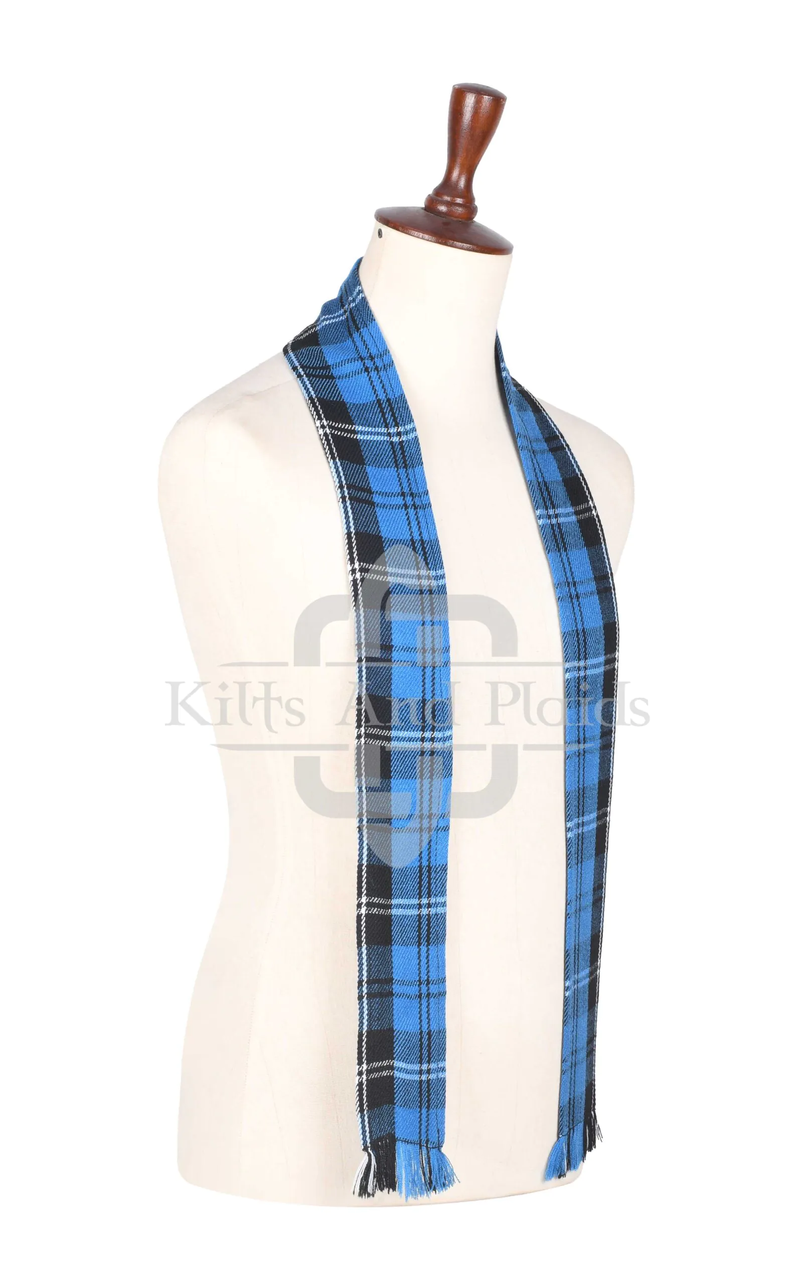 Men's Tartan Ramsey Blue Hunting Scarf - Image 2