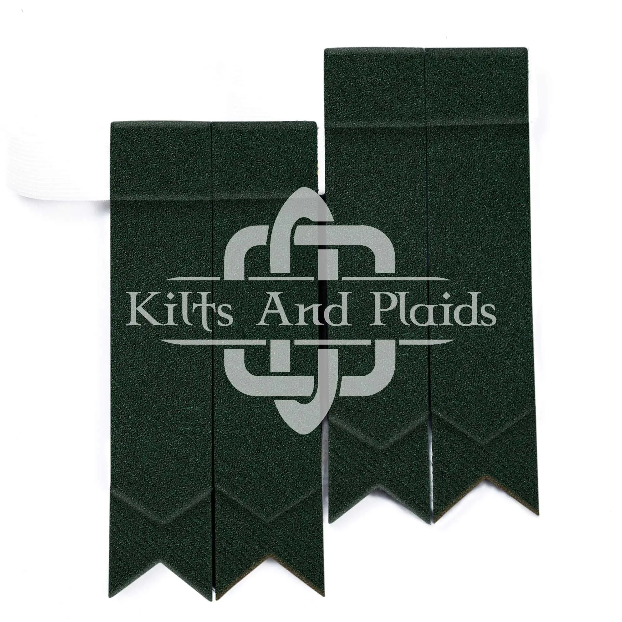 Solid Green Tartan Flashes