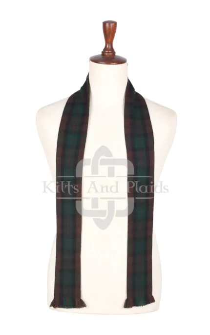 Men's Tartan Scarf Brown Watch