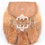 Brown Leather Real Fur Sami Dress Sporran