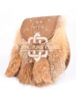 Brown Leather Real Fur Sami Dress Sporran